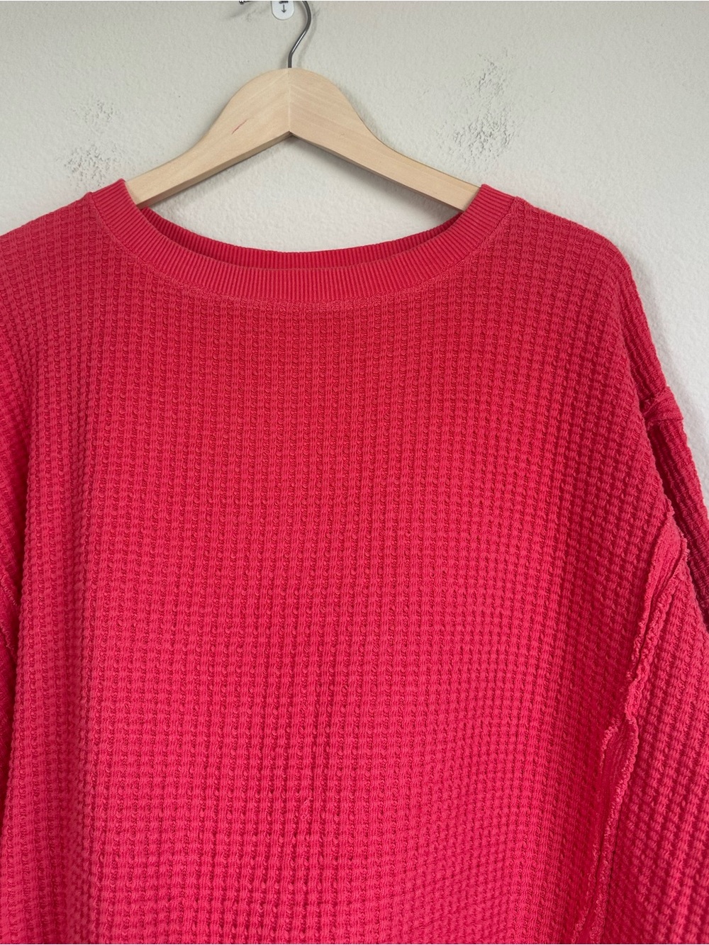 AE Big Hug Waffle Crew Neck Sweatshirt - Picture 8 of 11